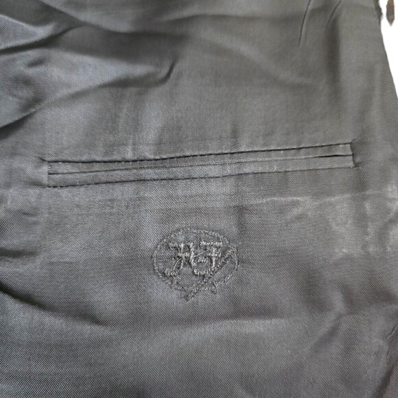 Hickey Freeman Vintage Madison Window Pane Gray Single Breasted Blazer Sz 42R - Picture 11 of 11